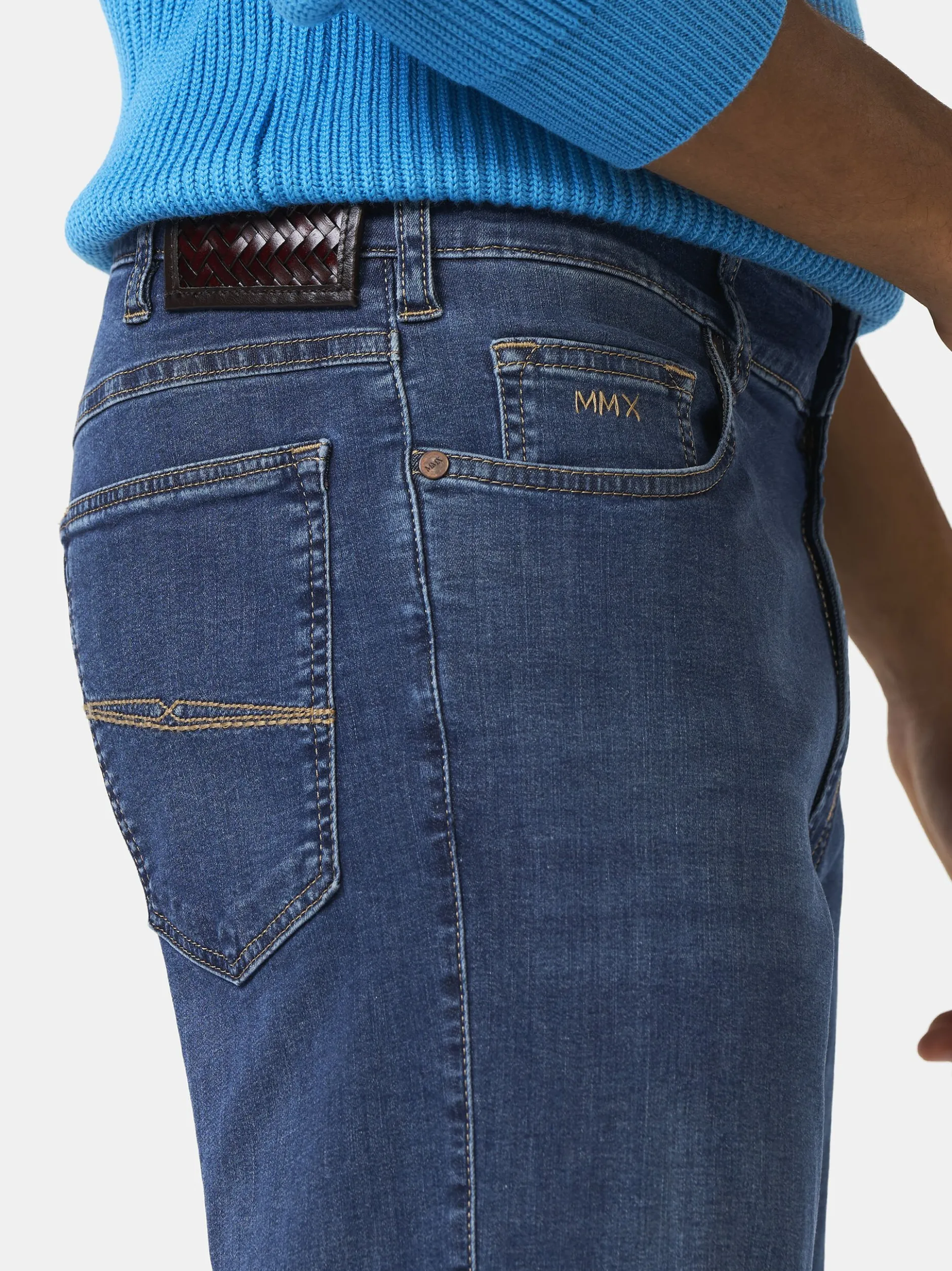 MMX Herren Five Pocket - Falco in denim - Länge: lang