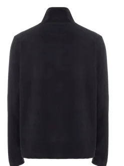 Mo Herren Fleecepullover in schwarz