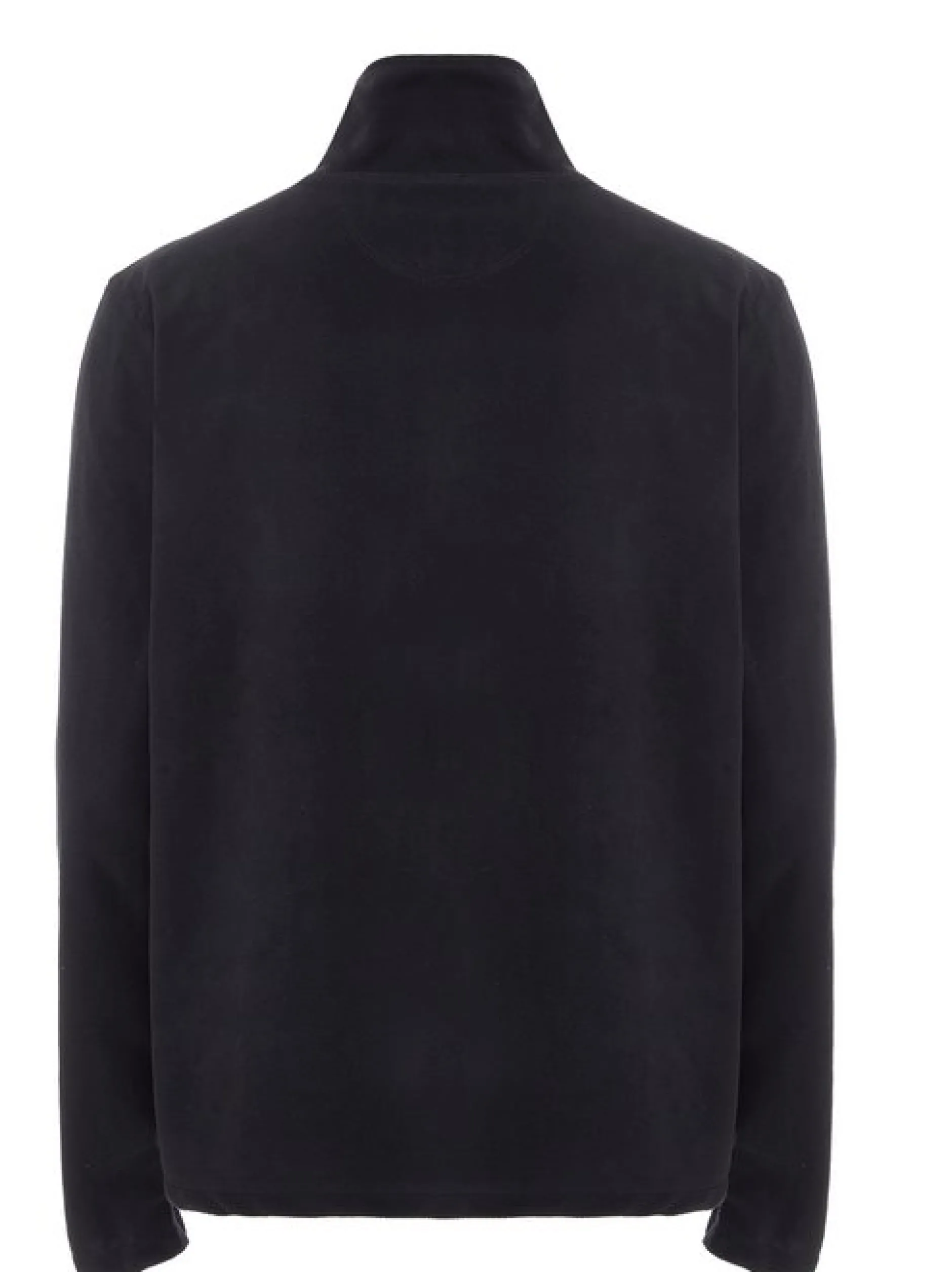 Mo Herren Fleecepullover in schwarz