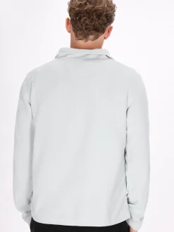 Mo Herren Fleecepullover in türkis