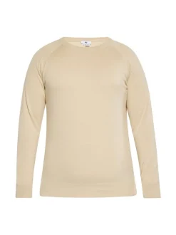 Mo Herren Pullover in beige - Ausschnitt: Rundhals