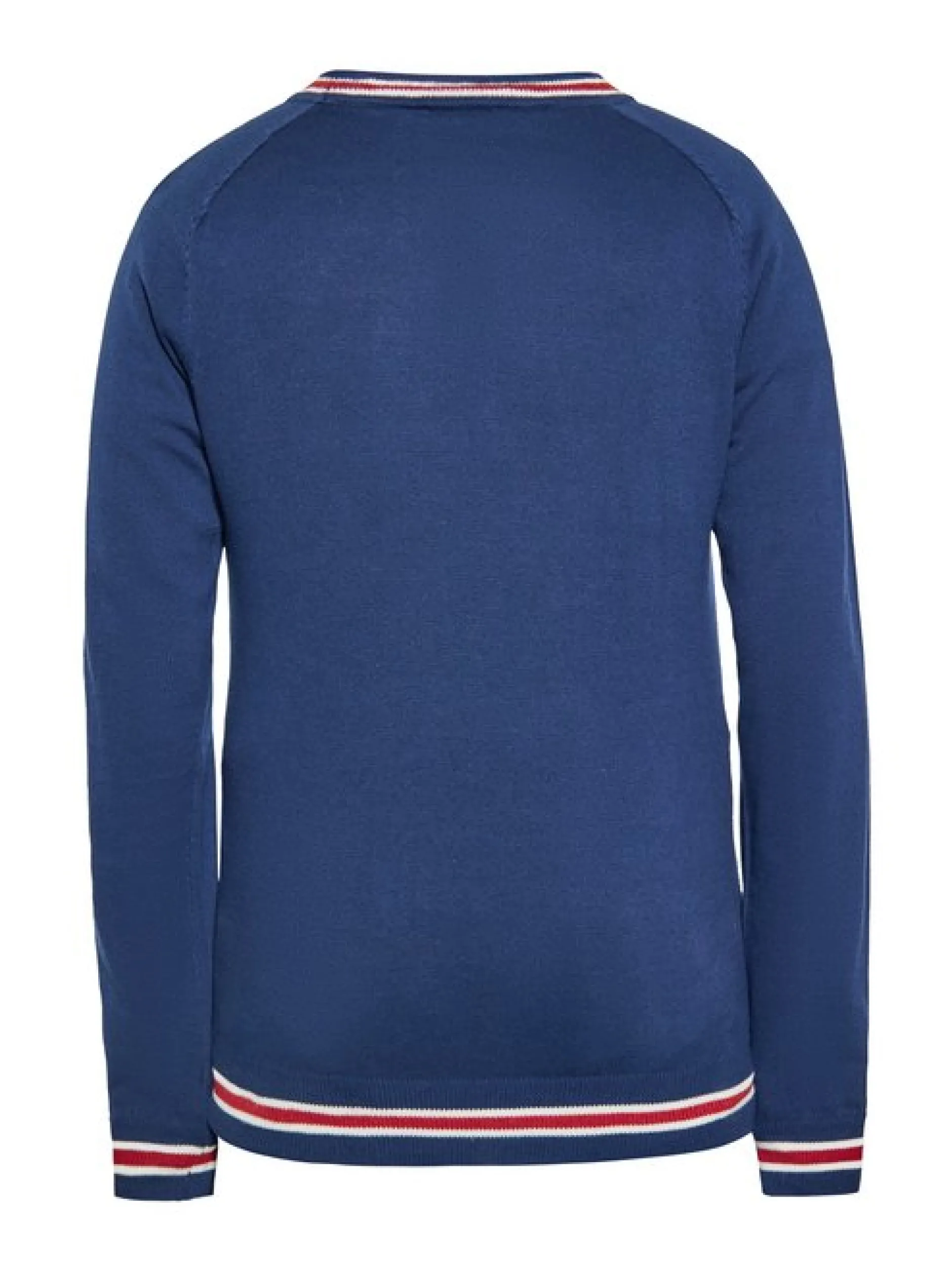 Mo Herren Pullover in marine - Ausschnitt: Rundhals
