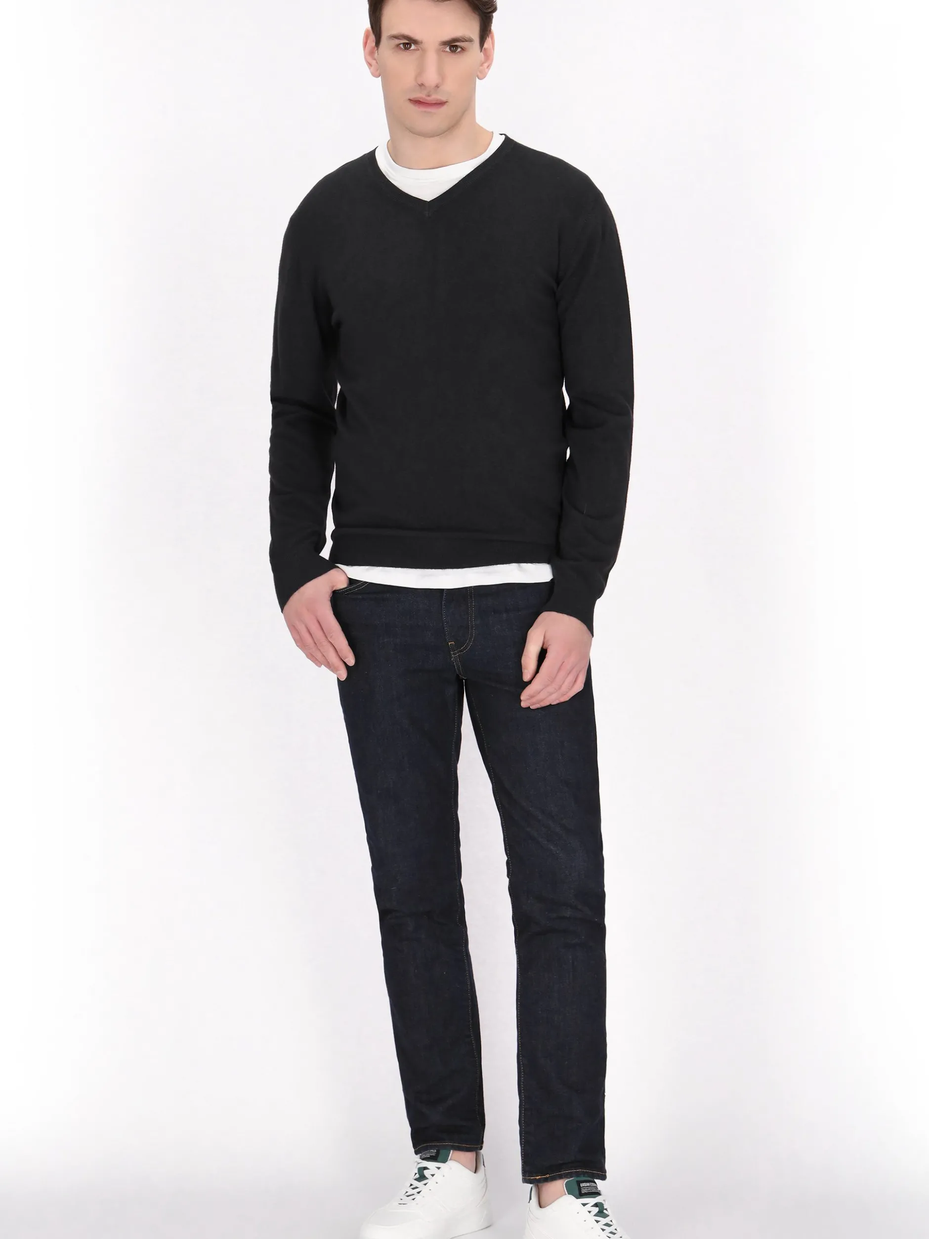 Mo Herren Pullover in melange