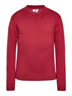 Mo Herren Pullover in rot - Ausschnitt: ohne Kragen