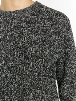 Mo Herren Pullover in schwarz - Ausschnitt: Rundhals
