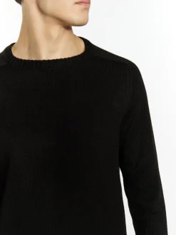 Mo Herren Pullover in schwarz - Ausschnitt: Rundhals