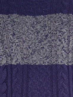 Mo Herren Pullover mit Zopfstrick in grau