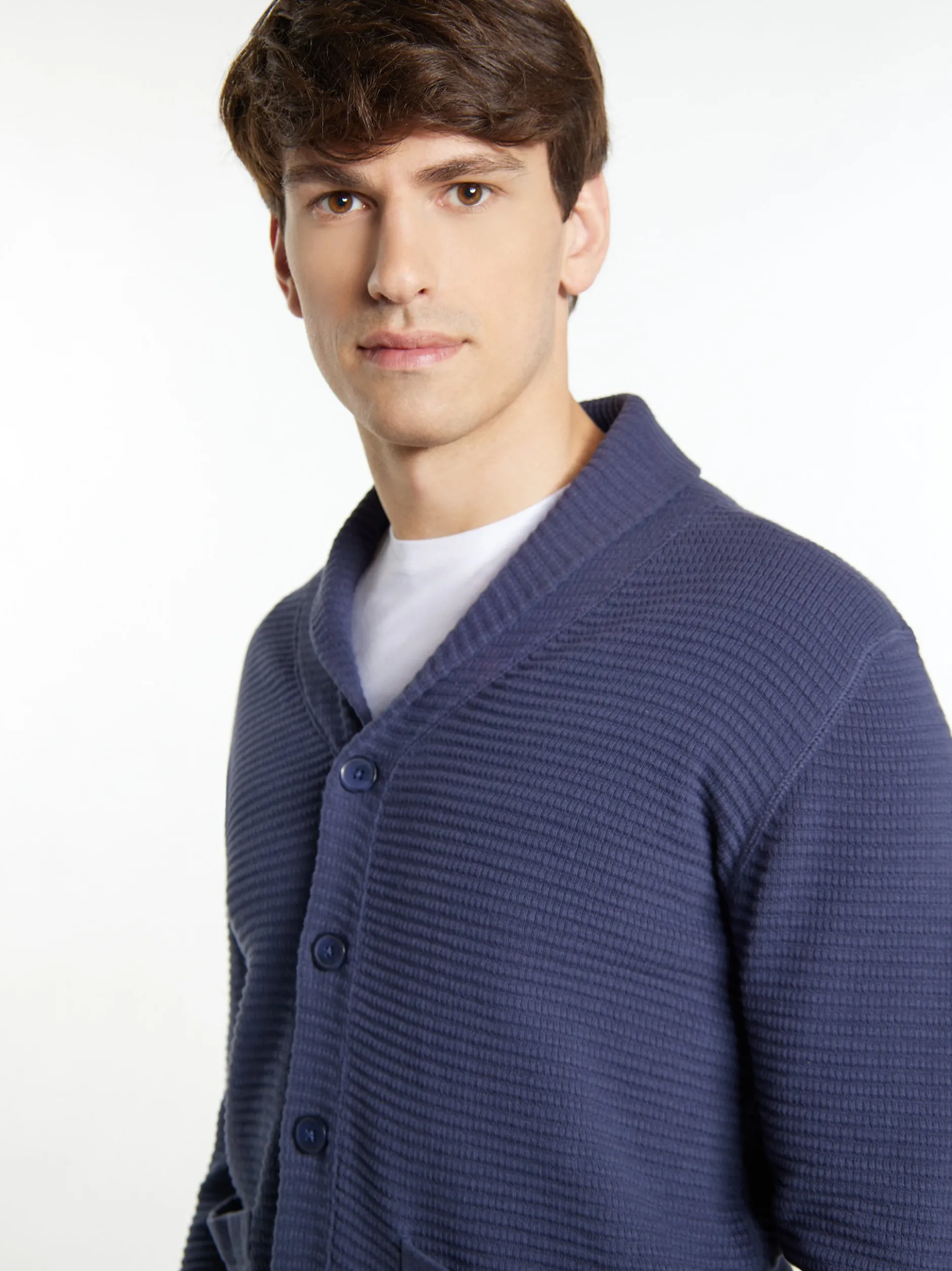 Mo Herren Strickjacke in marine