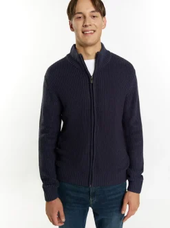 Mo Herren Strickjacke in marine