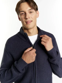 Mo Herren Strickjacke in marine