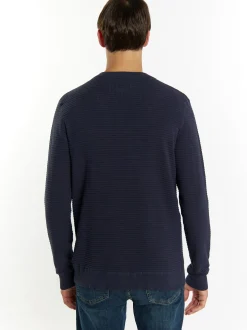 Mo Herren Strickpullover in marine