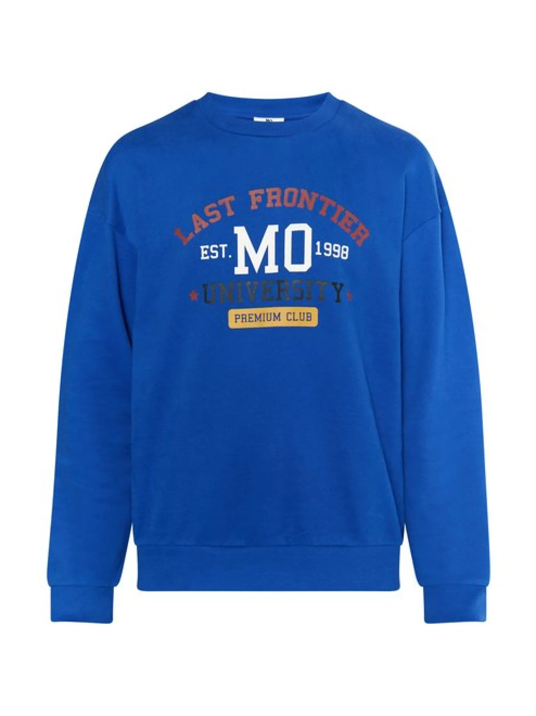 Mo Herren Sweatshirt in blau - Ausschnitt: Rundhals