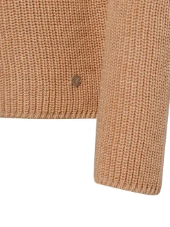 Monari Damen Strickpullover in camel - Ärmel: langarm
