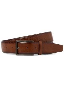 Monti Herren Ledergürtel - Cambridge in cognac