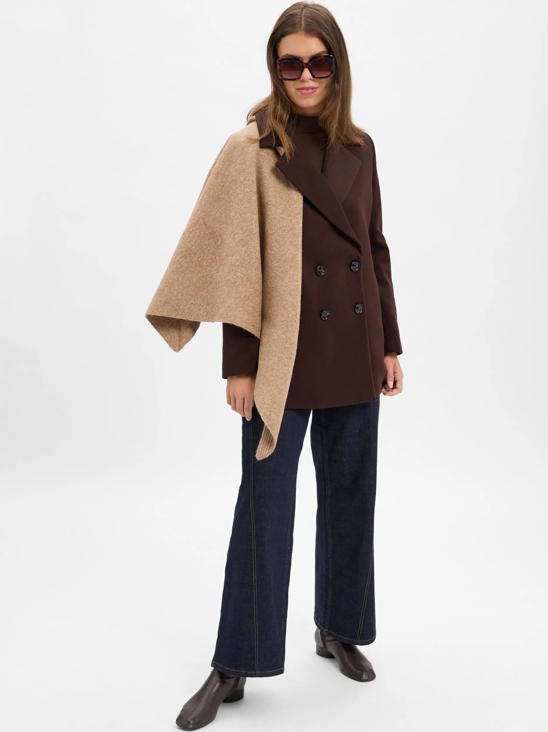 More & More Damen Blazer-Jacke in schoko