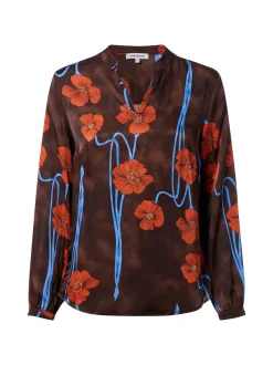 More & More Damen Blusenshirt in nougat orange