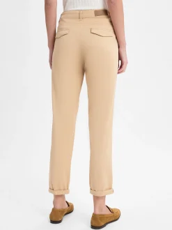 More & More Damen Chinos in sand - Länge: verkürzt