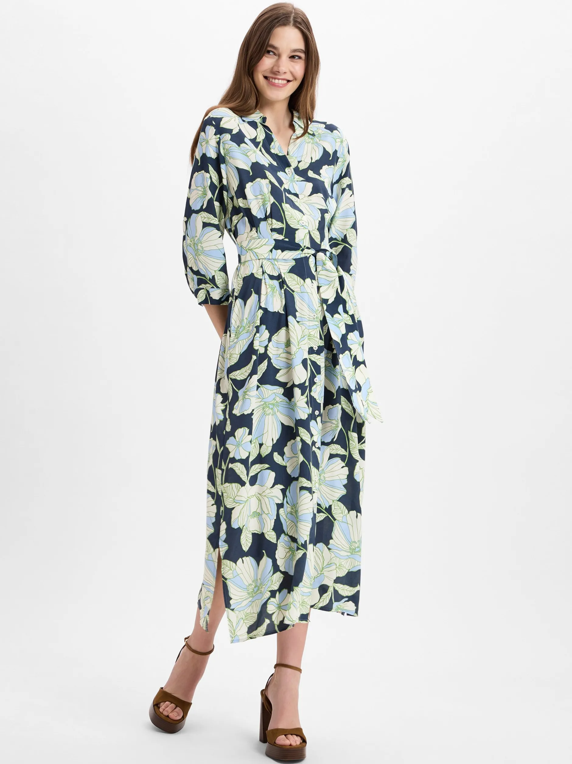 More & More Damen Freizeitkleid in marine grün