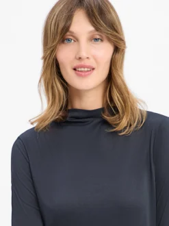 More & More Damen Jerseykleid in marine - Ärmel: 3/4 Arm