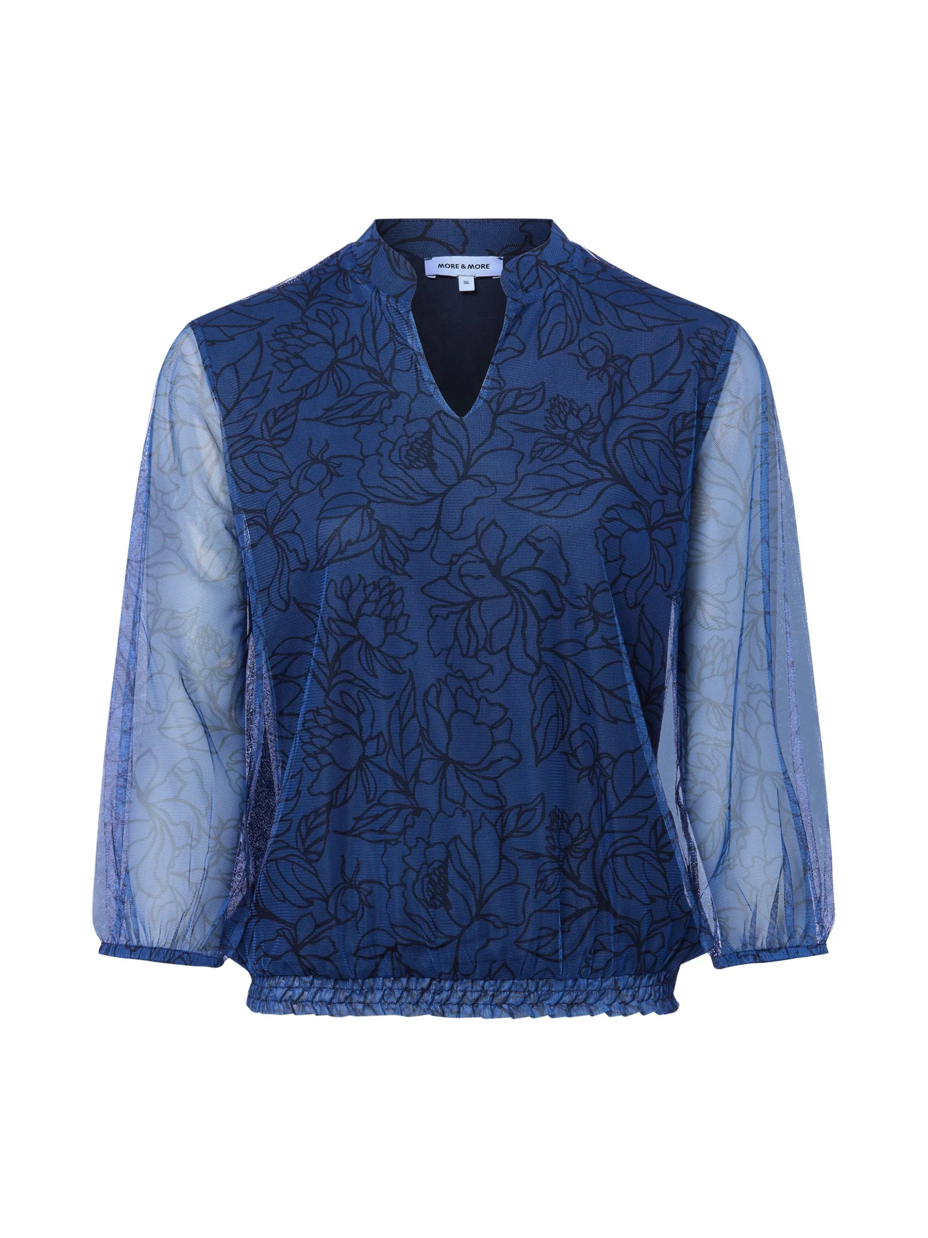 More & More Damen Langarmshirt in marine