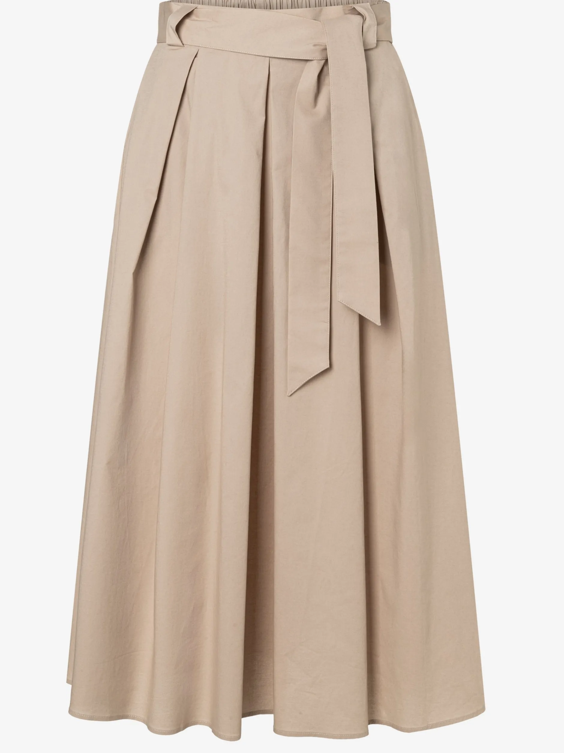 More & More Damen Midirock in beige - Länge: midi