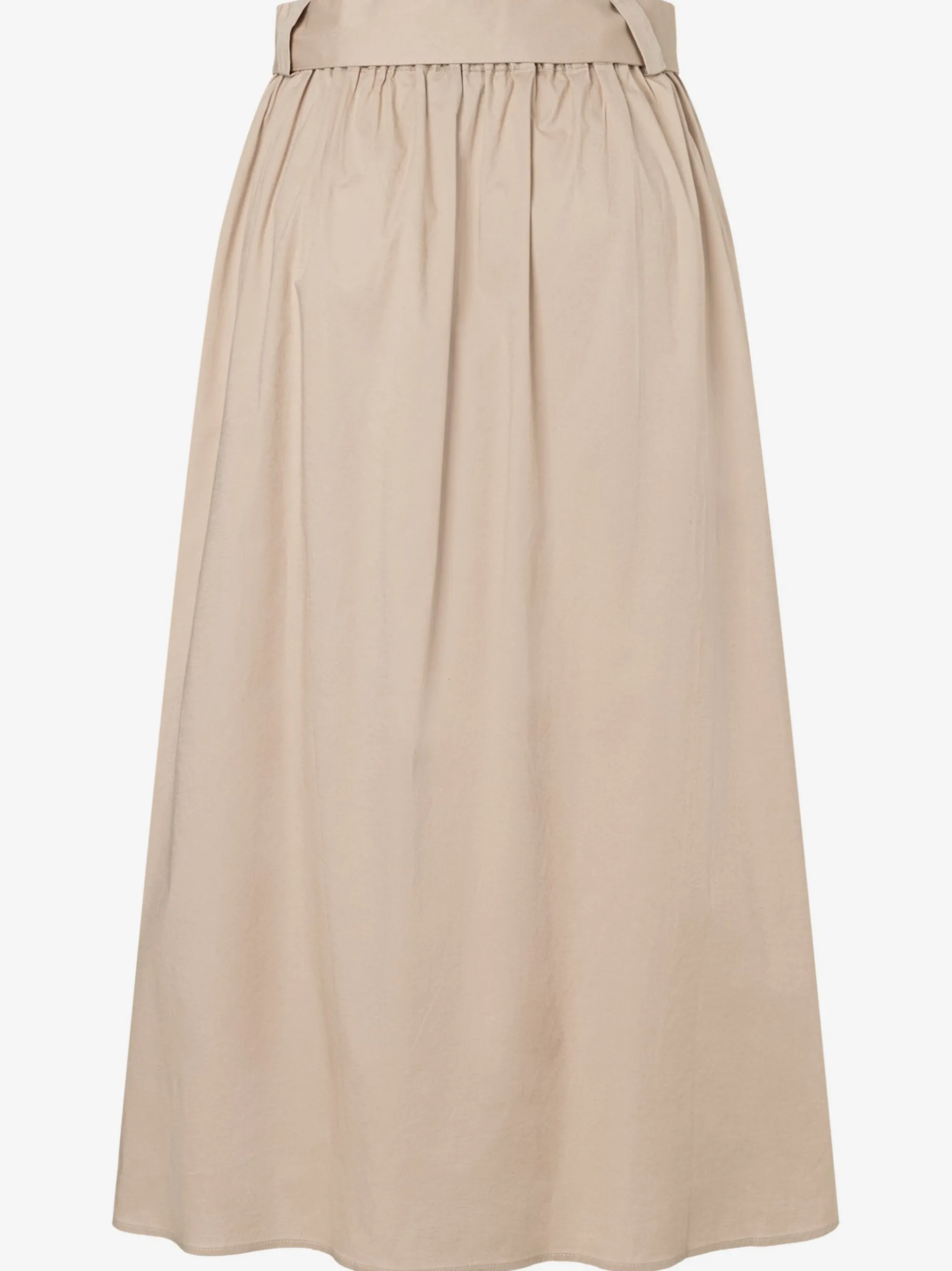 More & More Damen Midirock in beige - Länge: midi