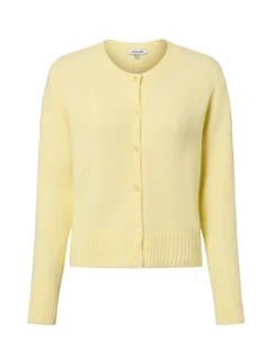 More & More Damen Strickjacke mit Woll-Anteil in zitrone