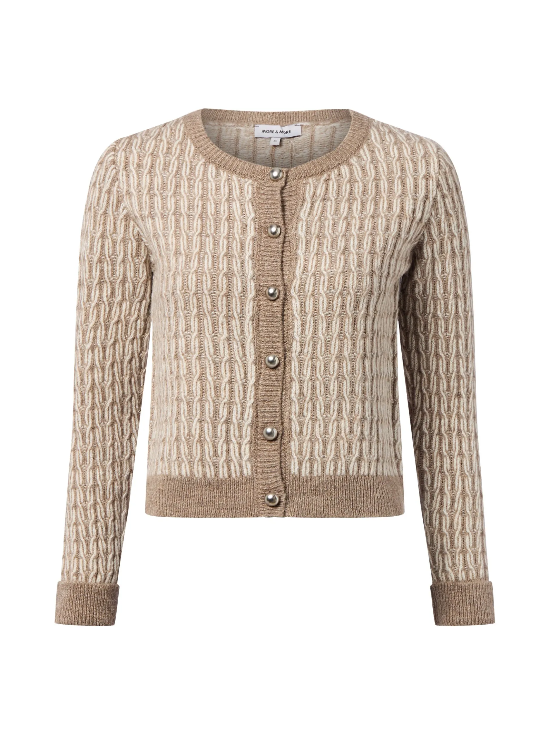 More & More Damen Strickpullover in taupe ecru