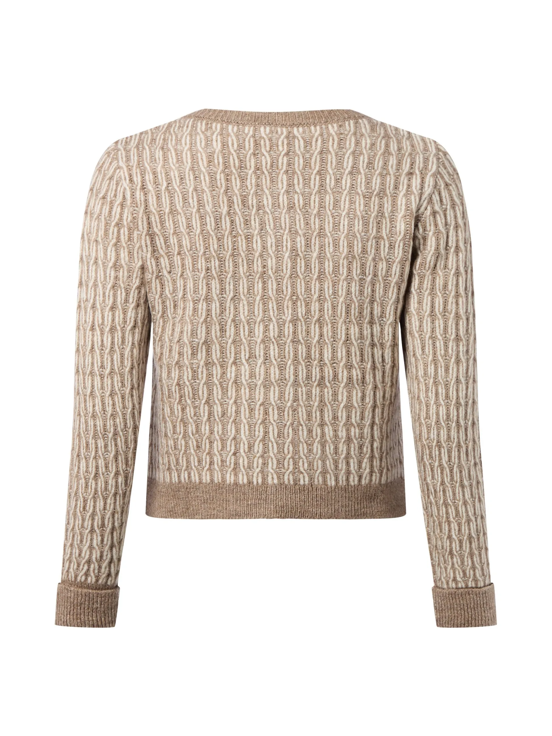 More & More Damen Strickpullover in taupe ecru