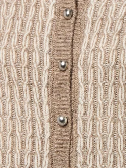 More & More Damen Strickpullover in taupe ecru