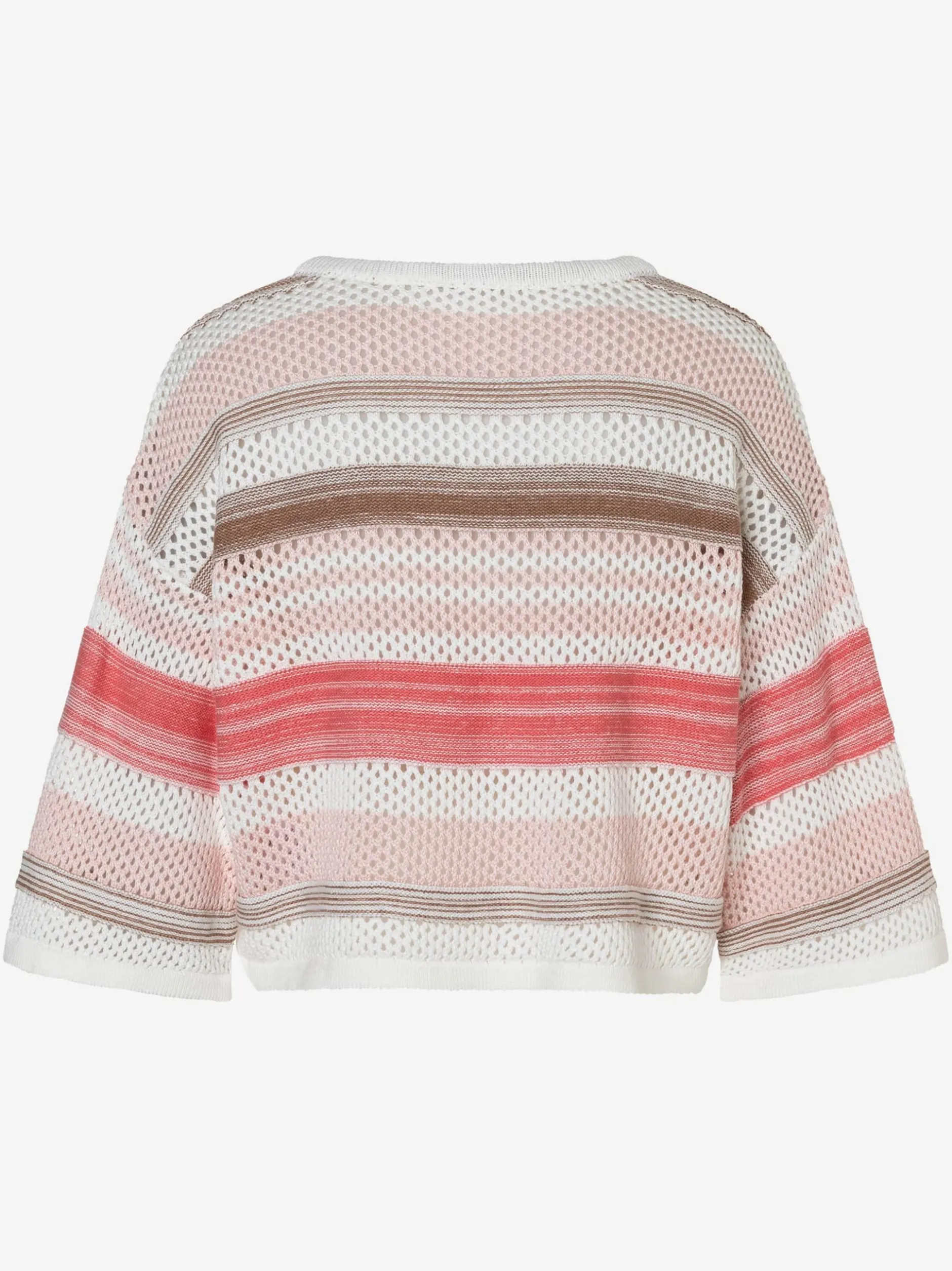 More & More Damen Strickpullover in ecru rosa