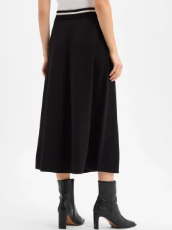More & More Damen Strickrock in schwarz