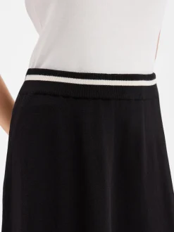 More & More Damen Strickrock in schwarz