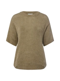 More & More Damen Strickshirt in schilf - Ärmel: Halbarm