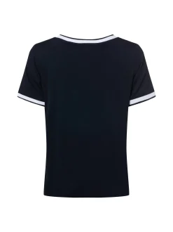 More & More Damen T-Shirt in marine weiß