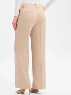 More & More Damen Wide Fit Hose in beige - Länge: lang