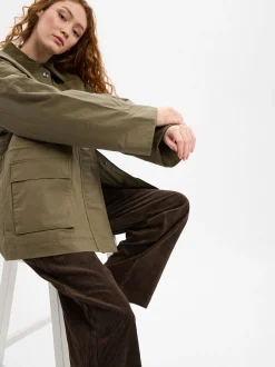 Msch Copenhagen Damen Übergangsjacke - MSCHoana in khaki