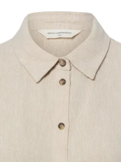 Msch Copenhagen Damen Bluse mit Leinen-Anteil - MSCHViana Ginia in sand
