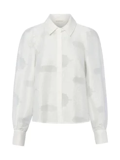 Msch Copenhagen Damen Bluse - MSCHOrkidea in weiß