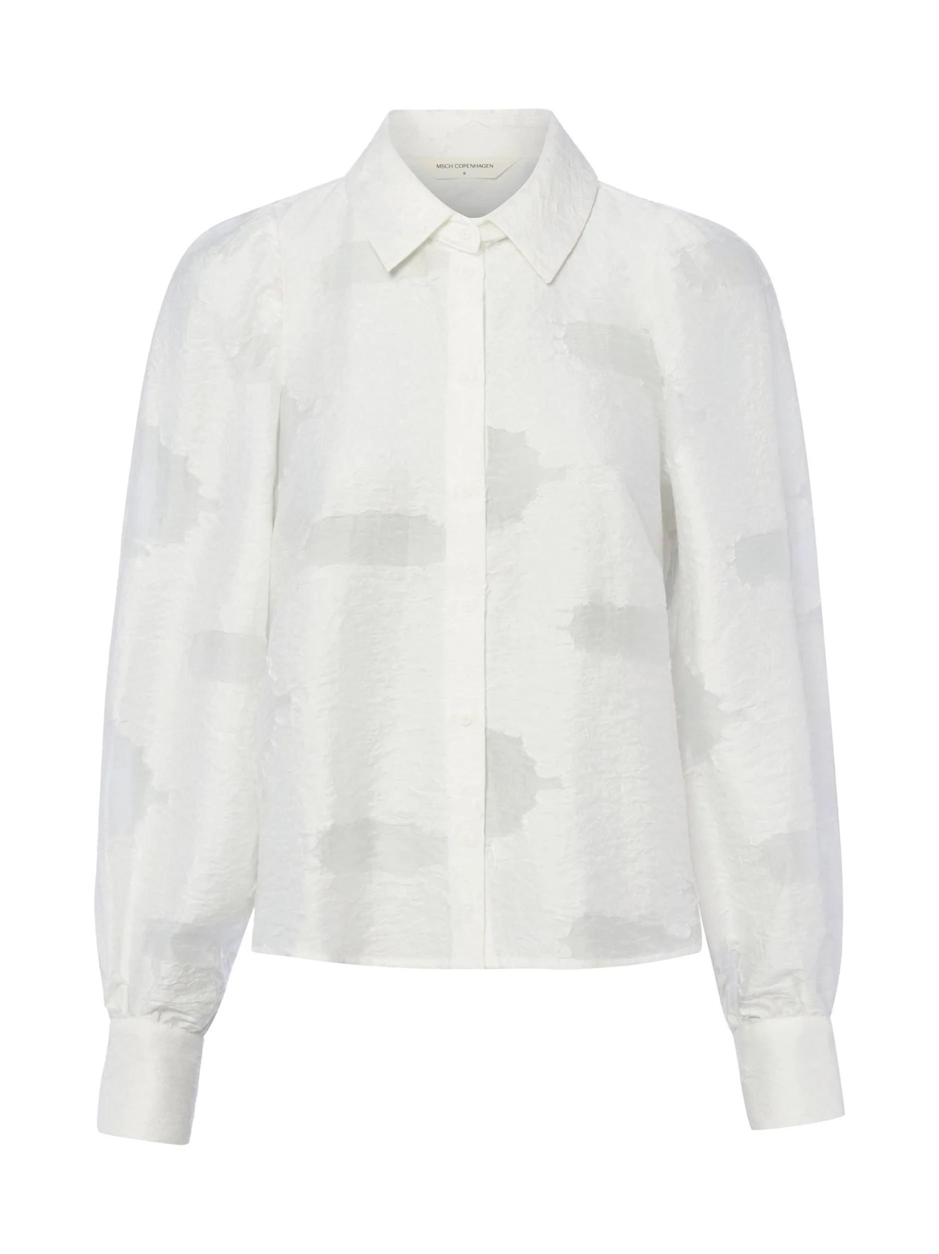 Msch Copenhagen Damen Bluse - MSCHOrkidea in weiß