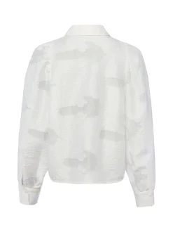 Msch Copenhagen Damen Bluse - MSCHOrkidea in weiß