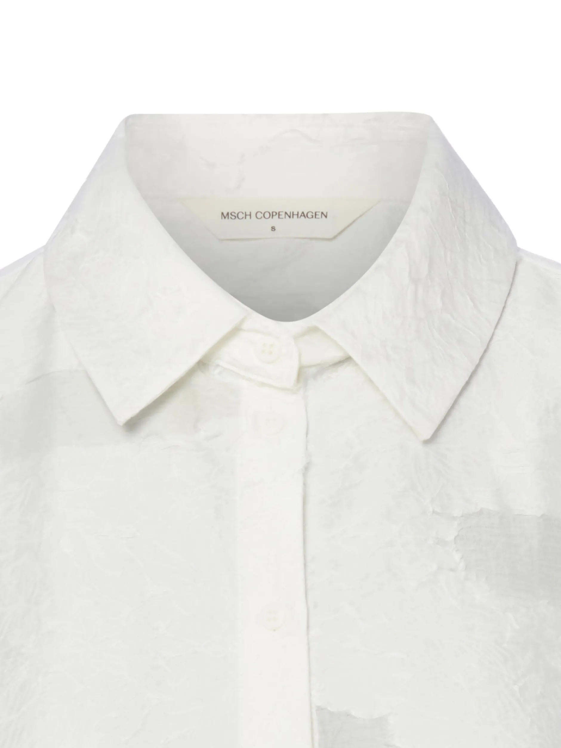 Msch Copenhagen Damen Bluse - MSCHOrkidea in weiß