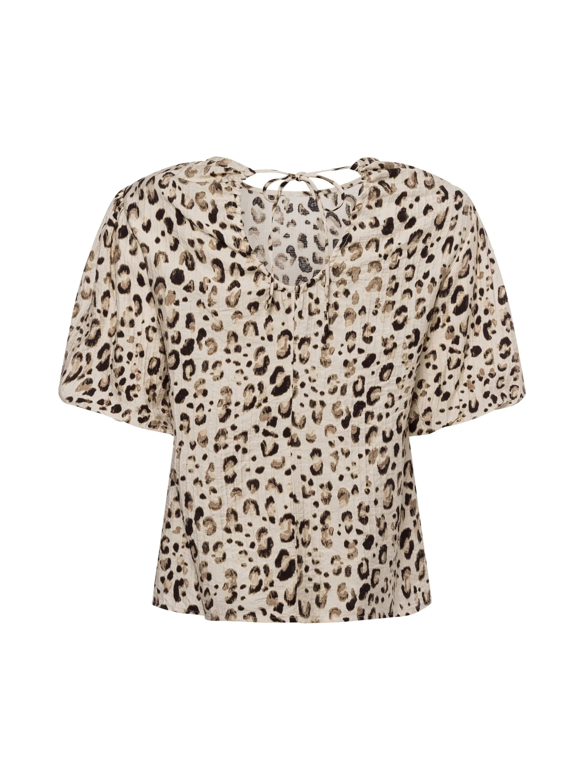 Msch Copenhagen Damen Blusenshirt - MSCHAlyona Vlora in beige braun