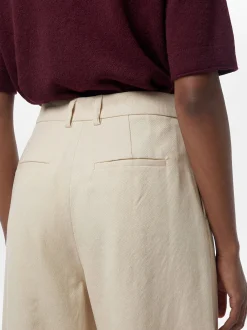 Msch Copenhagen Damen Bundfaltenhose - MSCHEsteriane in beige