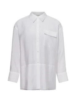 Msch Copenhagen Damen Hemdbluse - MSCHBarrington in weiß