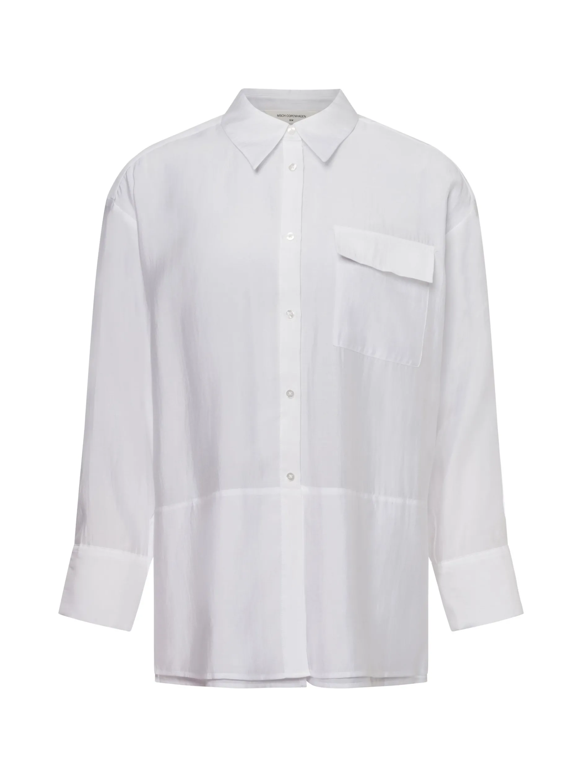 Msch Copenhagen Damen Hemdbluse - MSCHBarrington in weiß