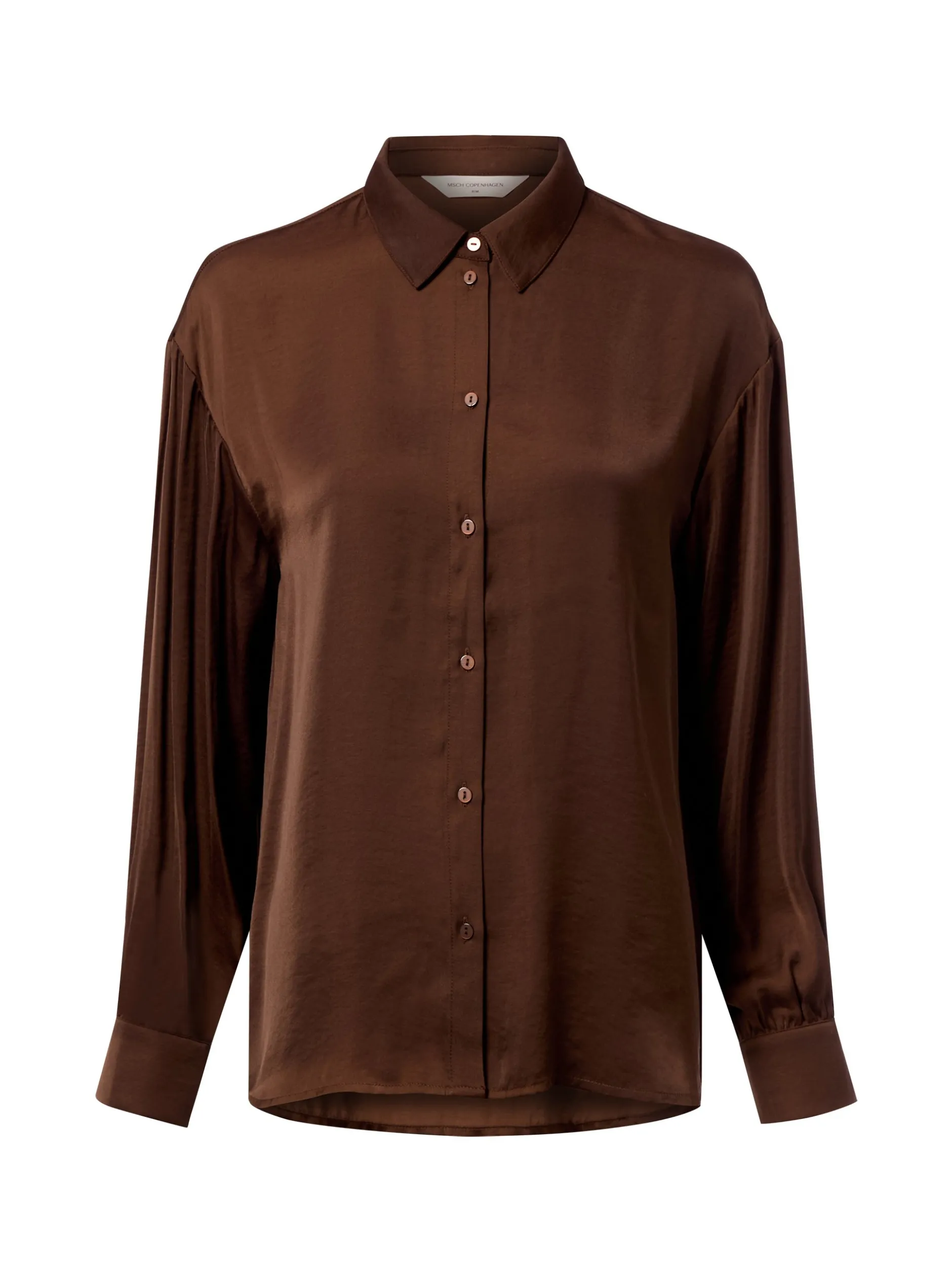 Msch Copenhagen Damen Hemdbluse - MSCHSandeline Maluca in schoko