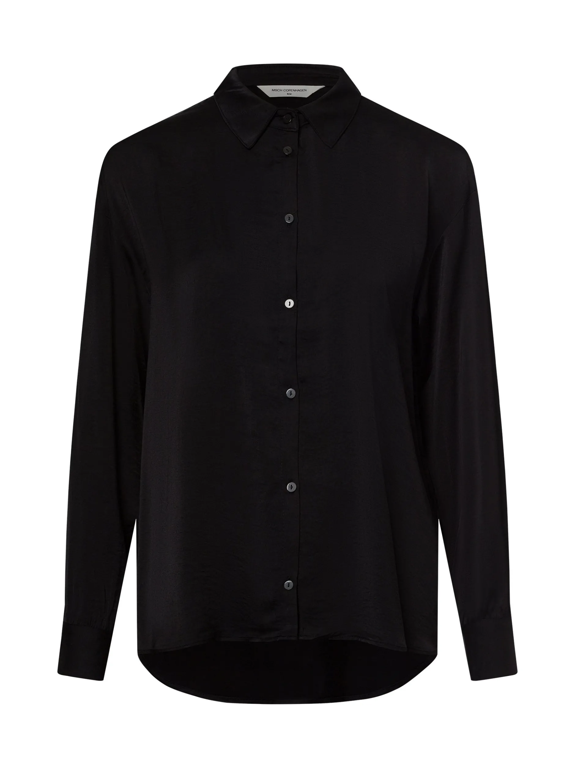 Msch Copenhagen Damen Hemdbluse - MSCHSandeline Maluca in schwarz