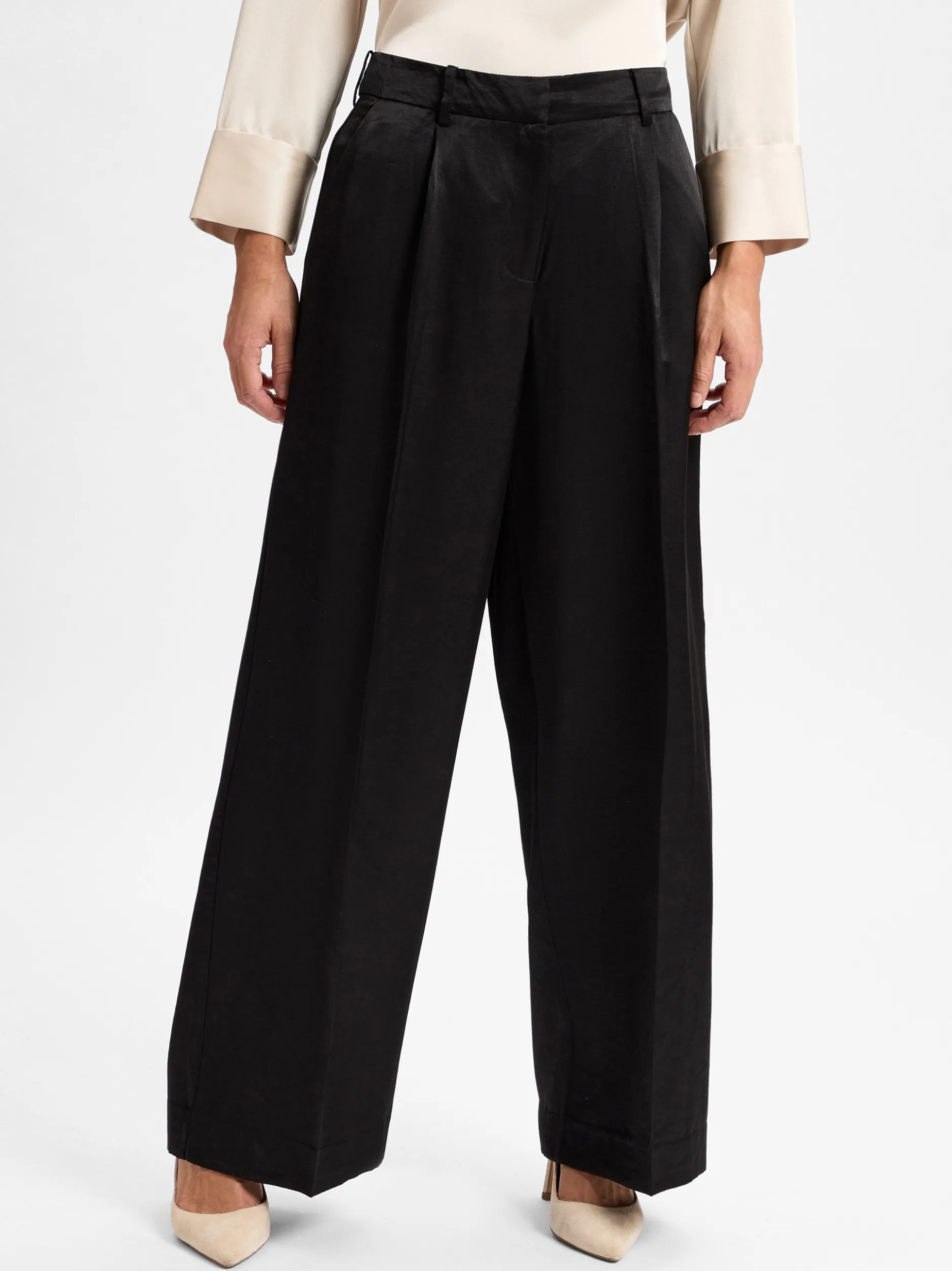 Msch Copenhagen Damen Hose - MSCHUlla in schwarz