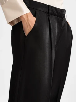 Msch Copenhagen Damen Hose - MSCHUlla in schwarz